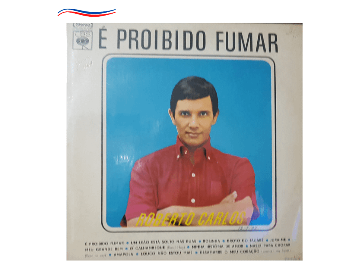 Roberto Carlos - É proibido fumar - vinil nº 2 - Autografado